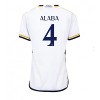 Dres Real Madrid David Alaba #4 Domáci pre Ženy 2023-24 Krátky Rukáv